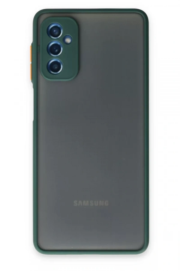 Samsung Galaxy M52 5G Kılıf Montreal Silikon Kapak - Yeşil