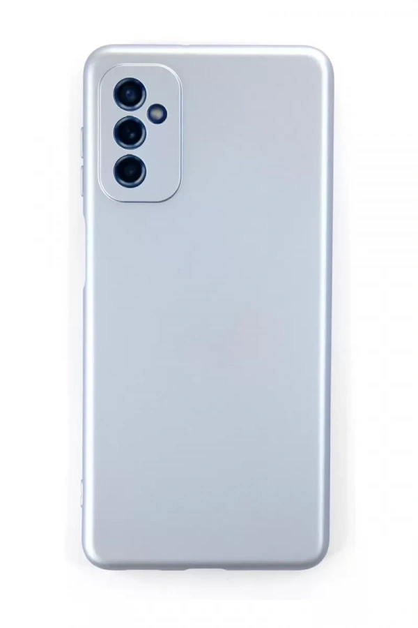 Samsung Galaxy M52 5G Kılıf Nano içi Kadife Silikon - Sky Blue