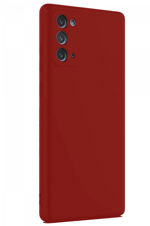 Samsung Galaxy Note 20 Kılıf First Silikon - Bordo