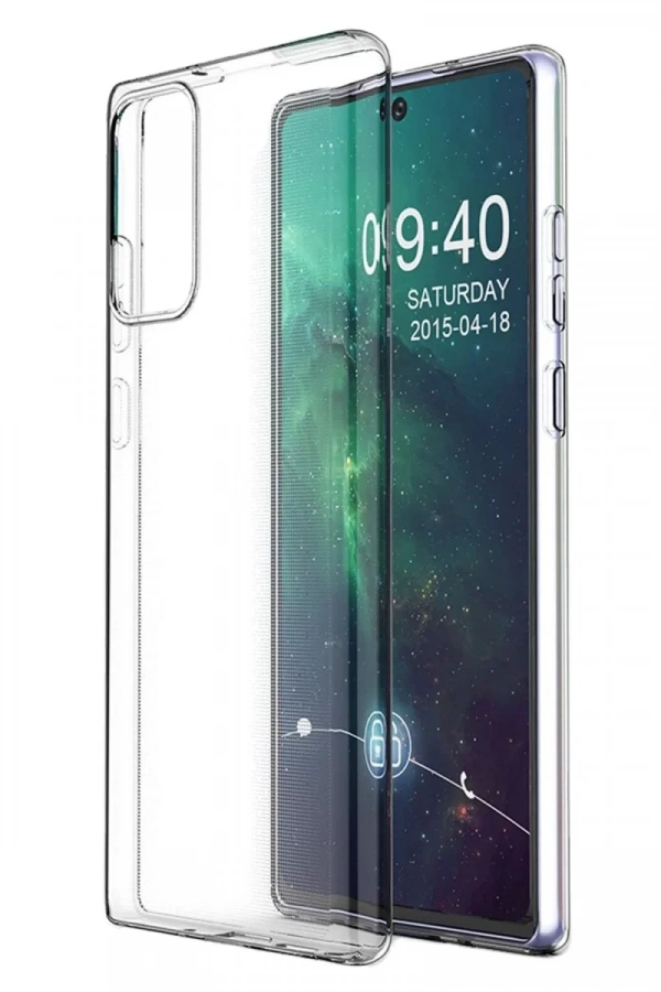 Samsung Galaxy Note 20 Kılıf Lüx Şeffaf Silikon