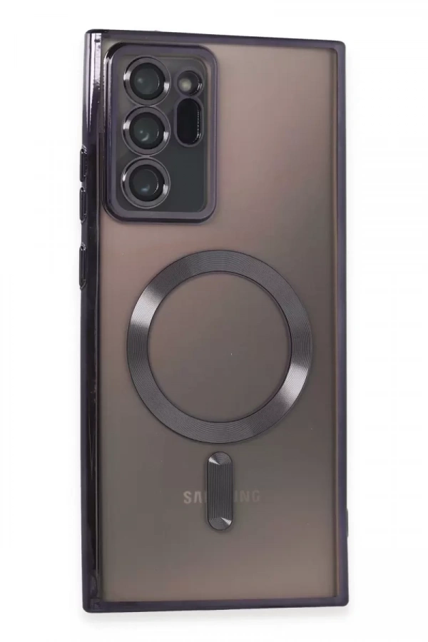 Samsung Galaxy Note 20 Ultra Kılıf Kross Magneticsafe Kapak - Mor