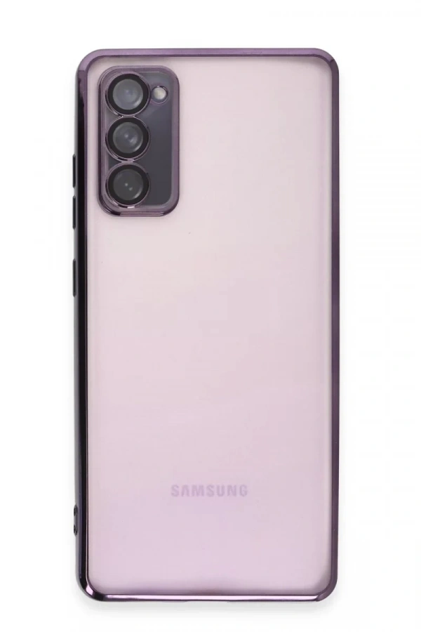 Samsung Galaxy S20 FE Kılıf Lensli Silikon - Mor