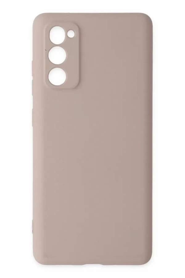 Samsung Galaxy S20 FE Kılıf Nano içi Kadife Silikon - Pudra