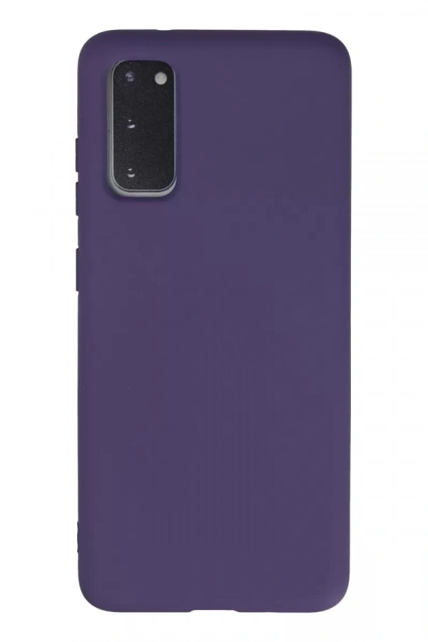 Samsung Galaxy S20 Kılıf Nano içi Kadife Silikon - Mor