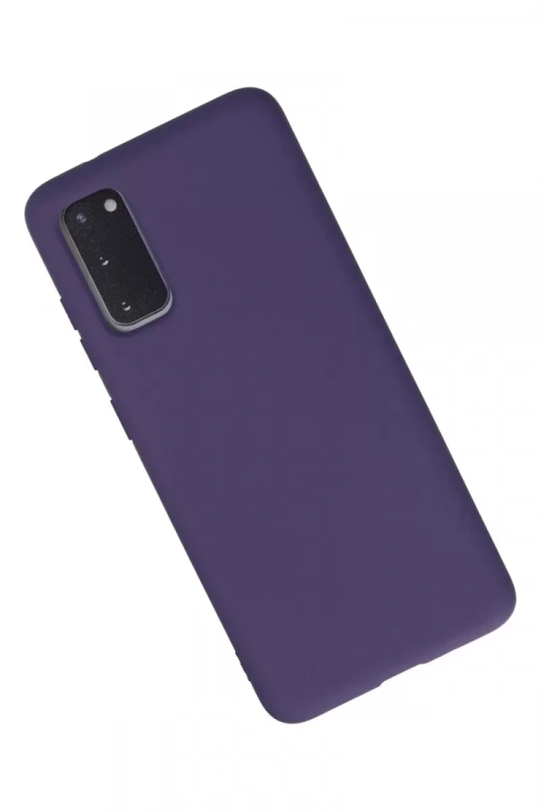 Samsung Galaxy S20 Kılıf Nano içi Kadife Silikon - Mor