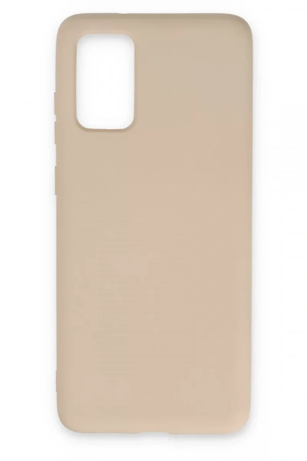 Samsung Galaxy S20 Kılıf Nano içi Kadife Silikon - Pudra