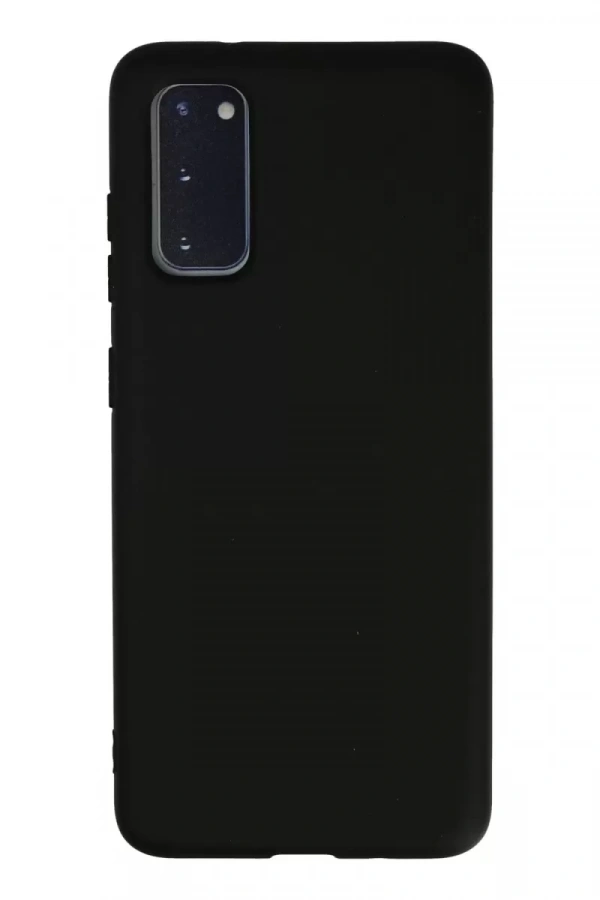 Samsung Galaxy S20 Kılıf Nano içi Kadife Silikon - Siyah