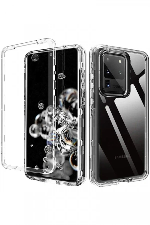 Samsung Galaxy S20 Plus Kılıf Lüx Şeffaf Silikon