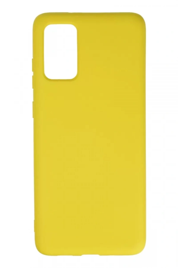 Samsung Galaxy S20 Plus Kılıf Nano içi Kadife Silikon - Sarı