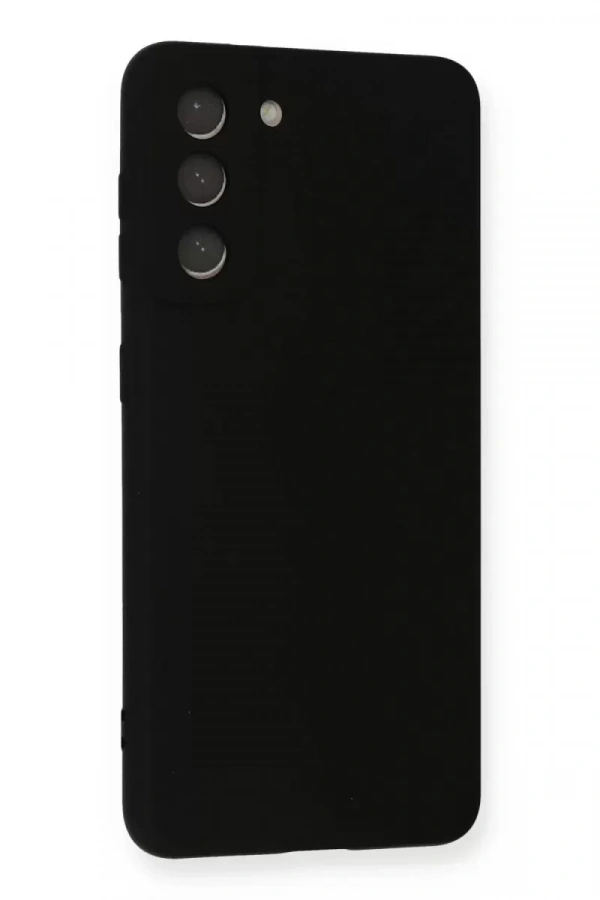 Samsung Galaxy S21 FE Kılıf Nano içi Kadife Silikon - Siyah
