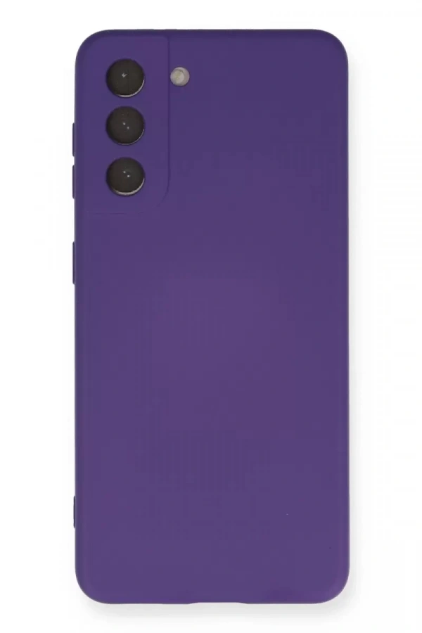 Samsung Galaxy S21 Kılıf Nano içi Kadife Silikon - Mor