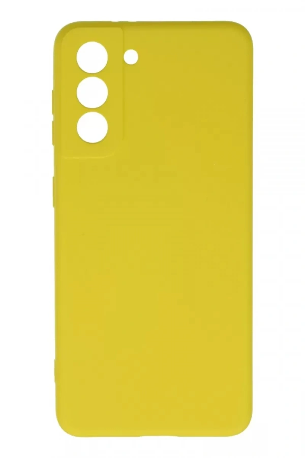 Samsung Galaxy S21 Kılıf Nano içi Kadife Silikon - Sarı