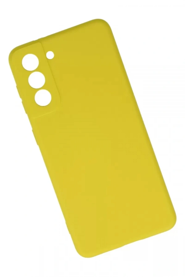 Samsung Galaxy S21 Kılıf Nano içi Kadife Silikon - Sarı