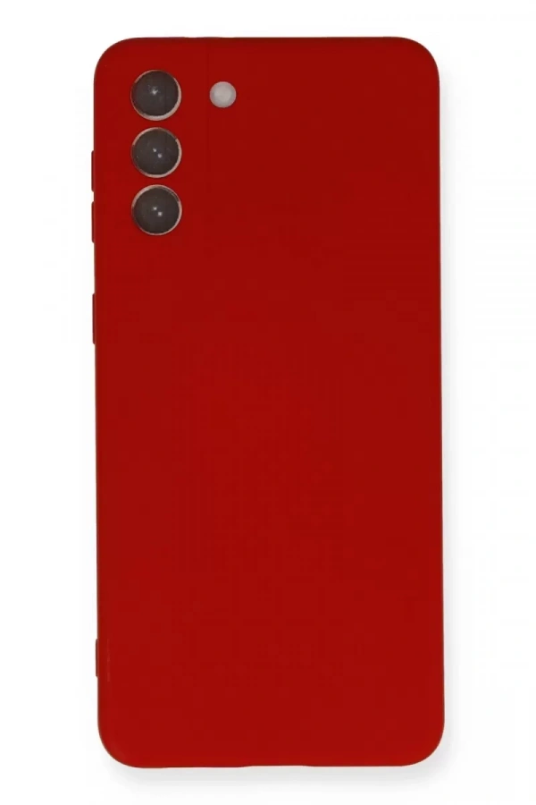 Samsung Galaxy S21 Plus Kılıf Nano içi Kadife Silikon - Kırmızı
