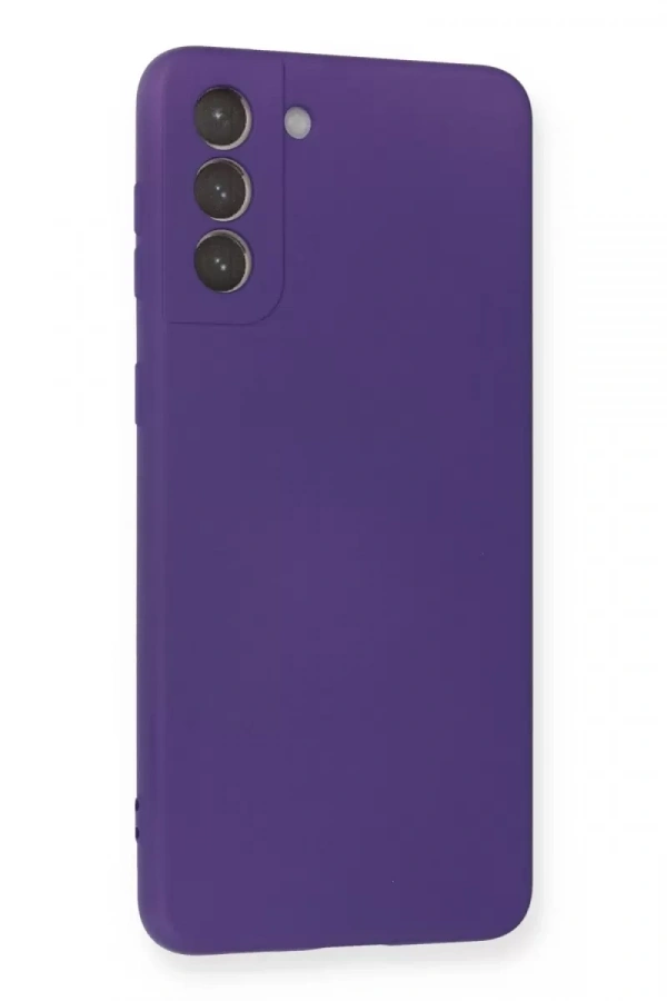 Samsung Galaxy S21 Plus Kılıf Nano içi Kadife Silikon - Mor