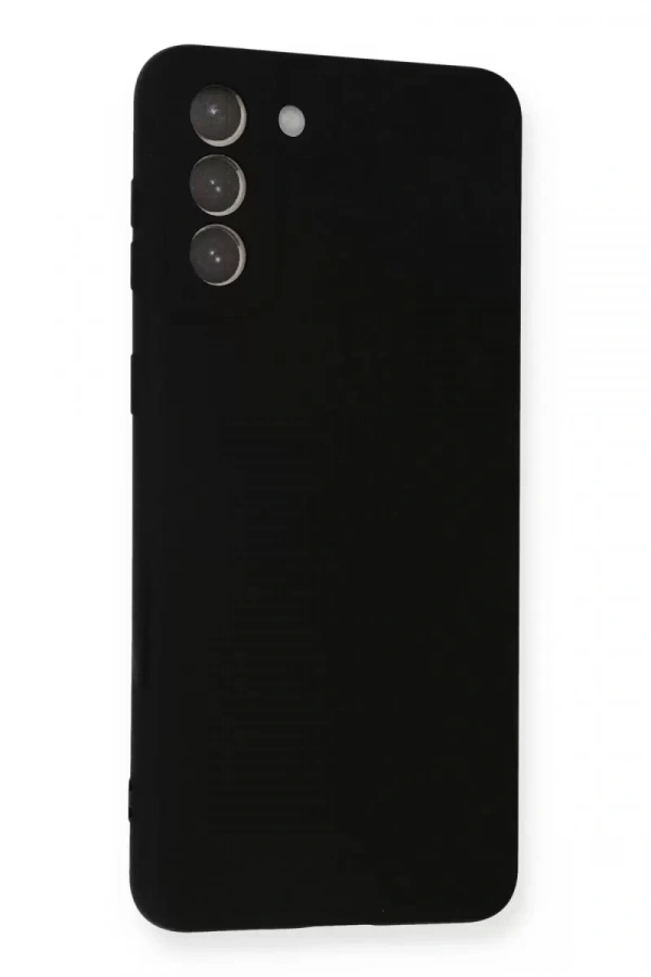 Samsung Galaxy S21 Plus Kılıf Nano içi Kadife Silikon - Siyah