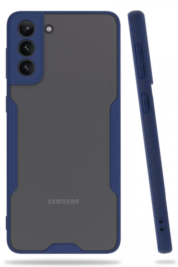 Samsung Galaxy S21 Plus Kılıf Platin Silikon - Lacivert