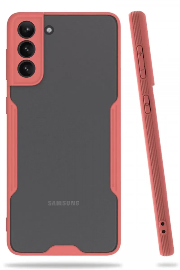 Samsung Galaxy S21 Plus Kılıf Platin Silikon - Pembe