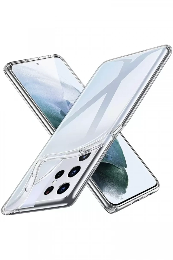 Samsung Galaxy S21 Ultra Kılıf Lüx Şeffaf Silikon