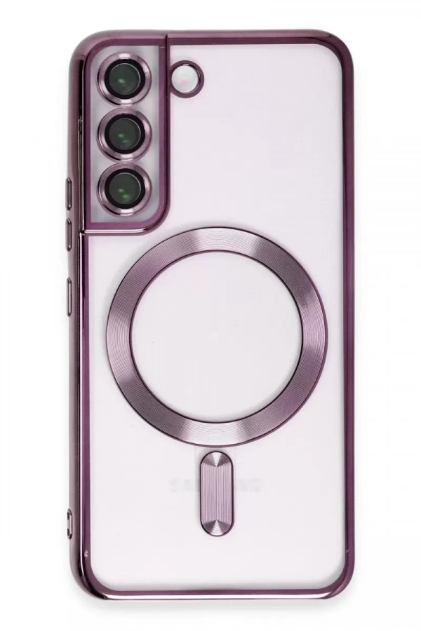 Samsung Galaxy S22 Kılıf Kross Magneticsafe Kapak - Mor