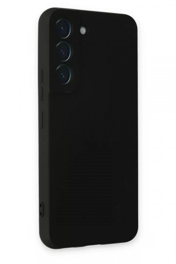 Samsung Galaxy S22 Kılıf Nano içi Kadife Silikon - Siyah