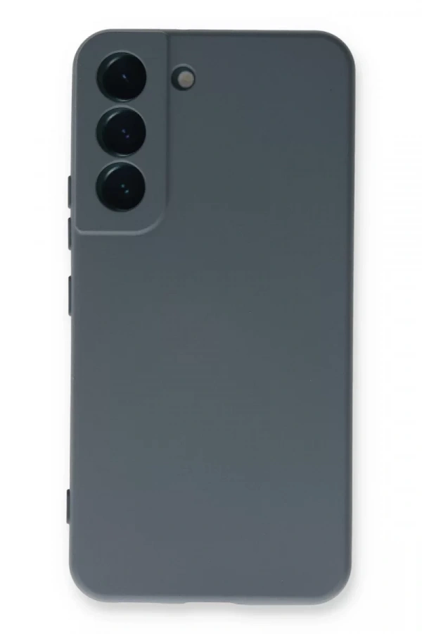 Samsung Galaxy S22 Plus Kılıf Nano içi Kadife Silikon - Gri