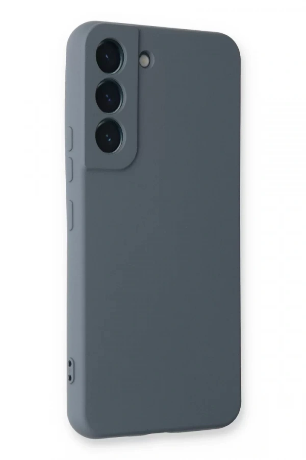Samsung Galaxy S22 Plus Kılıf Nano içi Kadife Silikon - Gri