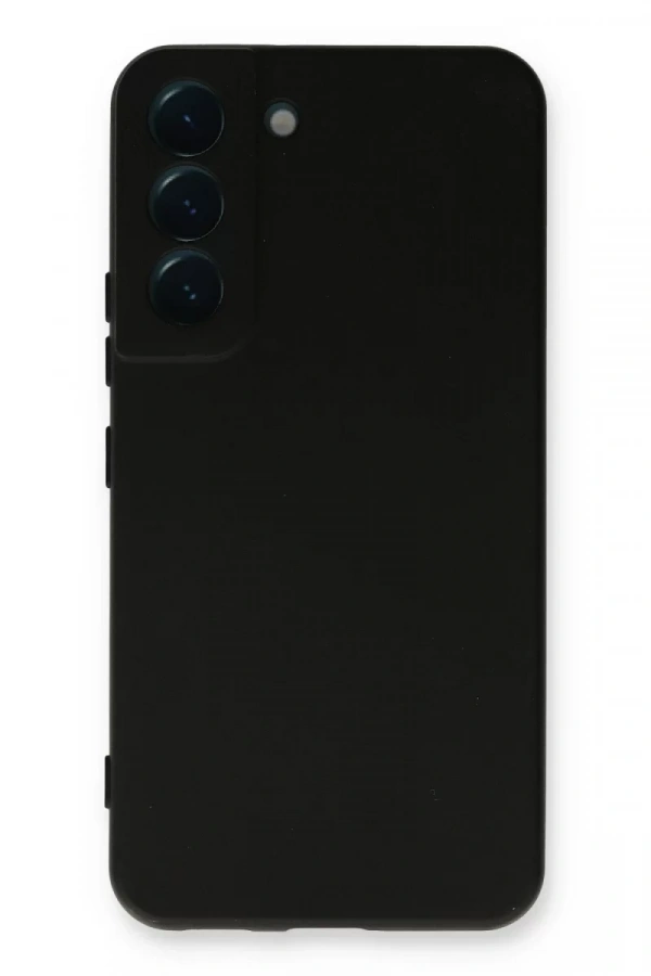 Samsung Galaxy S22 Plus Kılıf Nano içi Kadife Silikon - Siyah