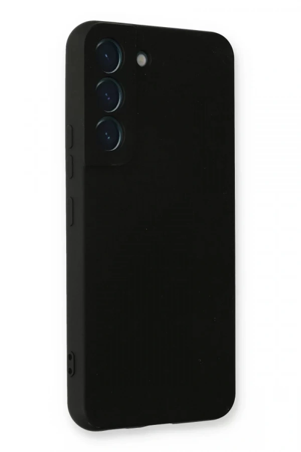 Samsung Galaxy S22 Plus Kılıf Nano içi Kadife Silikon - Siyah