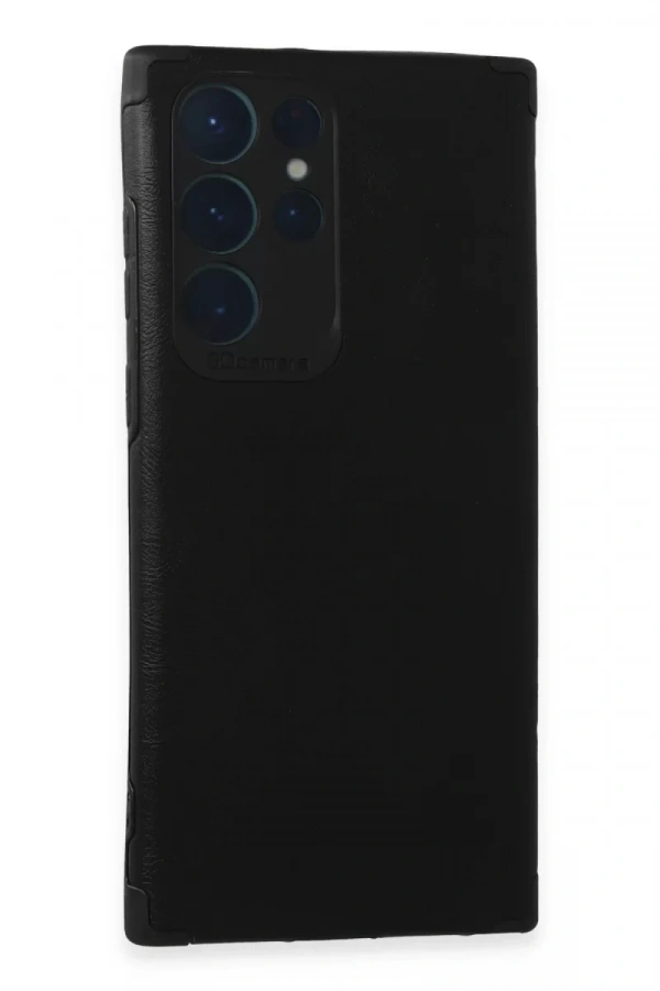 Samsung Galaxy S22 Ultra Kılıf Loop Deri Silikon - Siyah