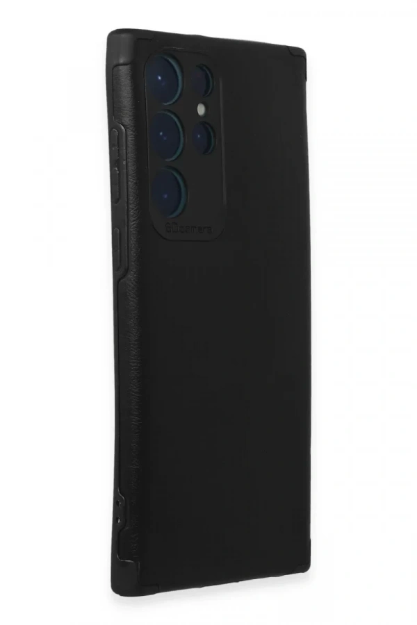 Samsung Galaxy S22 Ultra Kılıf Loop Deri Silikon - Siyah