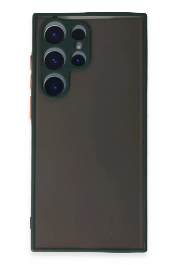 Samsung Galaxy S22 Ultra Kılıf Montreal Silikon Kapak - Yeşil