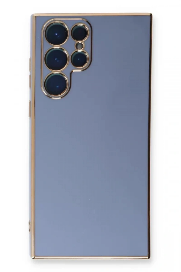 Samsung Galaxy S22 Ultra Kılıf Volet Silikon - Mavi