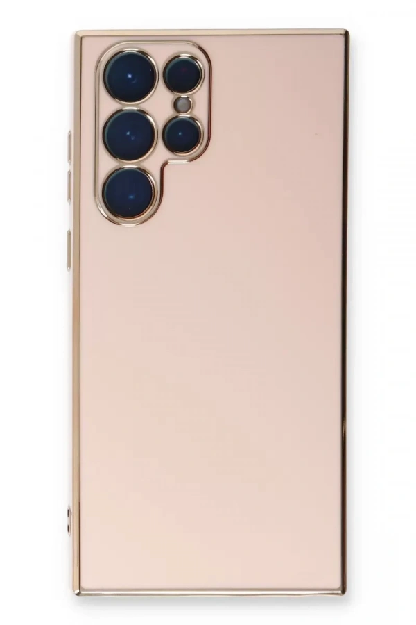 Samsung Galaxy S22 Ultra Kılıf Volet Silikon - Pembe