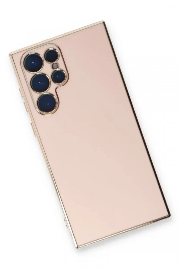 Samsung Galaxy S22 Ultra Kılıf Volet Silikon - Pembe