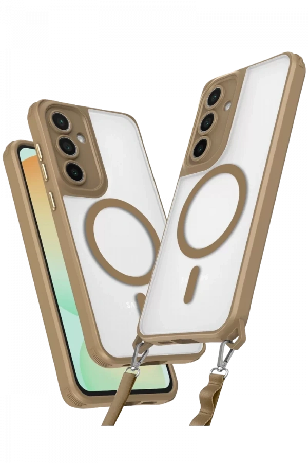 Samsung Galaxy S23 FE Kılıf Enka Magsafe Silikon Kılıf - Desert