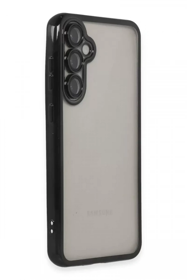 Samsung Galaxy S23 FE Kılıf Lensli Silikon - Siyah