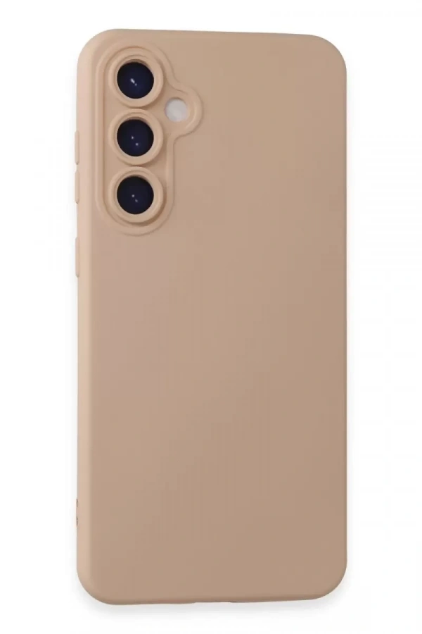 Samsung Galaxy S23 FE Kılıf Nano içi Kadife Silikon - Pudra