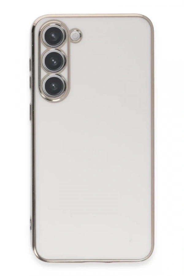 Samsung Galaxy S23 Kılıf Volet Silikon - Beyaz