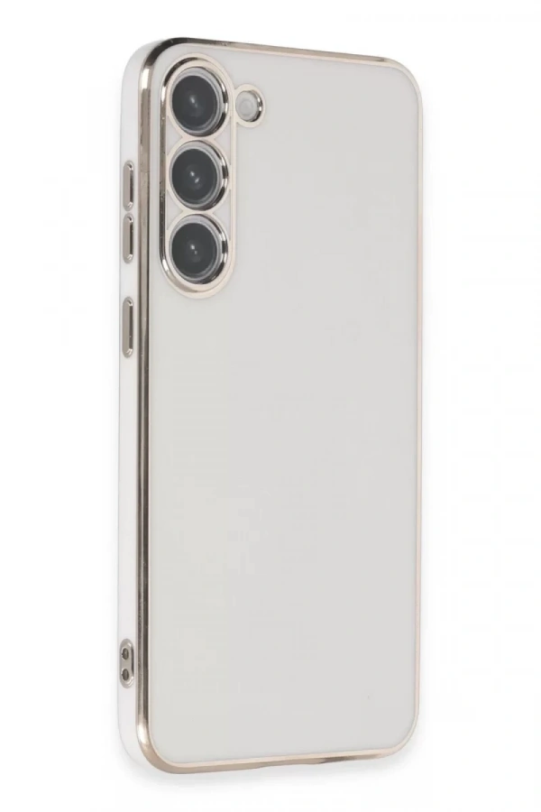 Samsung Galaxy S23 Kılıf Volet Silikon - Beyaz