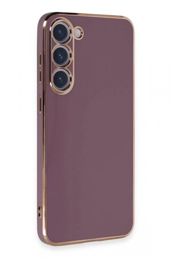 Samsung Galaxy S23 Kılıf Volet Silikon - Mor