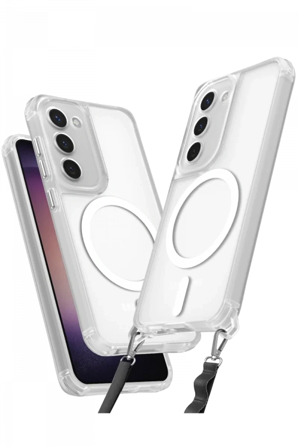 Samsung Galaxy S23 Plus Kılıf Enka Magsafe Silikon Kılıf - Şeffaf