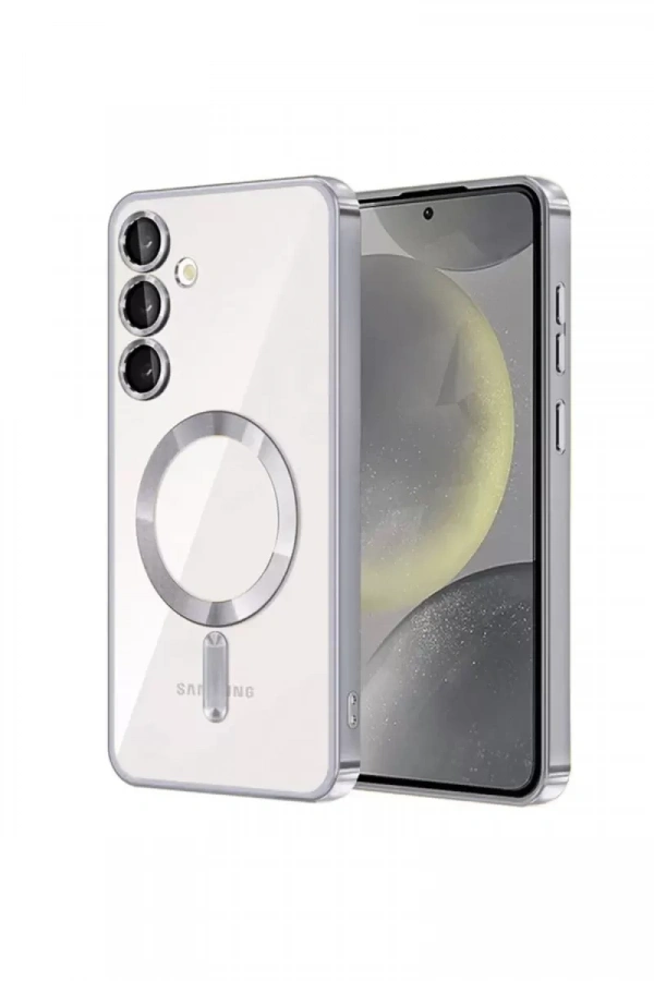 Samsung Galaxy S23 Plus Kılıf Kross Magneticsafe Kapak - Gümüş