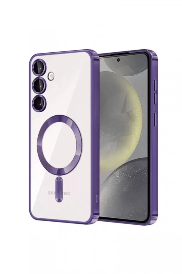 Samsung Galaxy S23 Plus Kılıf Kross Magneticsafe Kapak - Mor