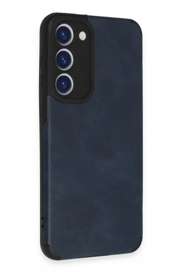 Samsung Galaxy S23 Plus Kılıf Loop Deri Silikon - Lacivert