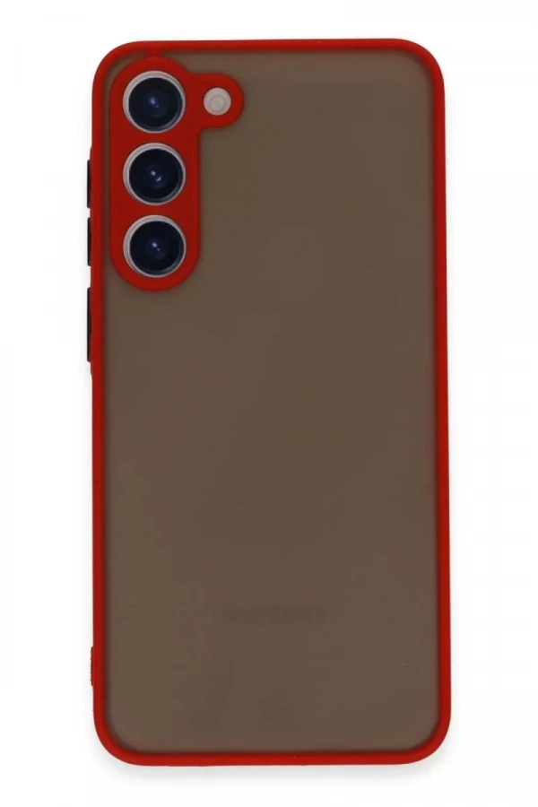 Samsung Galaxy S23 Plus Kılıf Montreal Silikon Kapak - Kırmızı