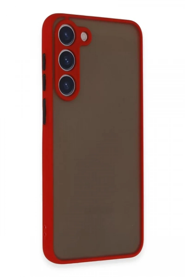 Samsung Galaxy S23 Plus Kılıf Montreal Silikon Kapak - Kırmızı