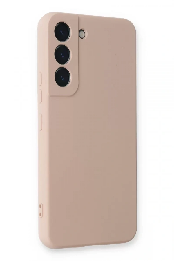 Samsung Galaxy S23 Plus Kılıf Nano içi Kadife Silikon - Pudra