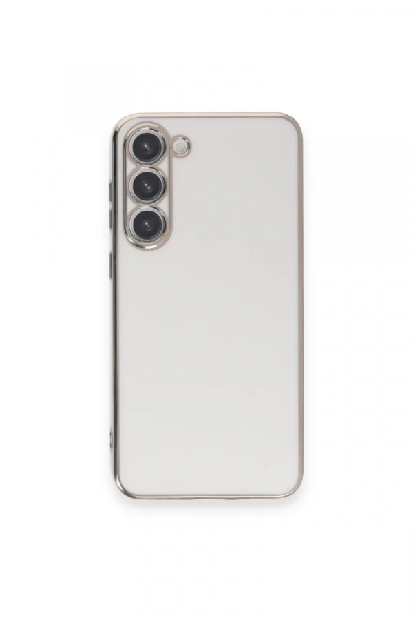 Samsung Galaxy S23 Plus Kılıf Volet Silikon - Beyaz
