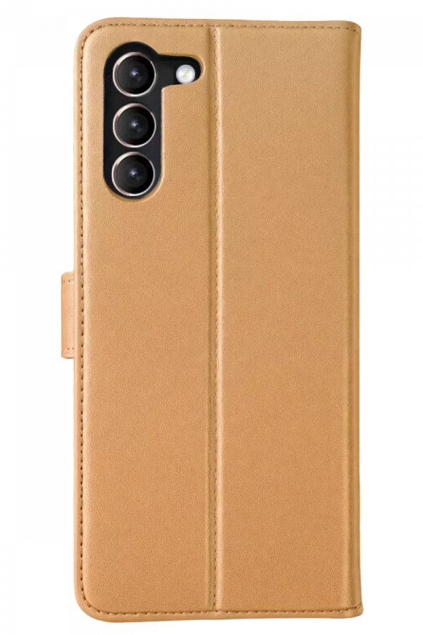 Samsung Galaxy S23 Plus Trend S Plus Kapaklı Kılıf - Gold